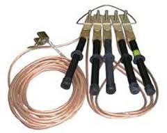 Оборудование заземления для воздушных линий электропередачи